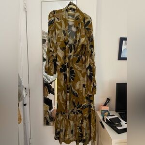 Floral Print Long Sleeve Dress